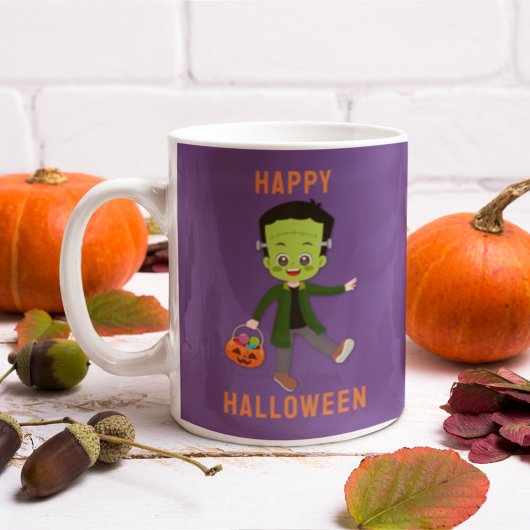 Kids-Halloween-Kostüm Frankenstein-Individuelle Na Kaffeetasse