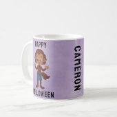 Kids-Halloween-Kostüm Werewolf-Individuelle Name Kaffeetasse (Vorderseite Links)