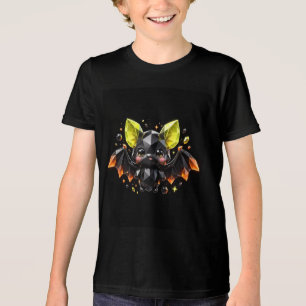 Kids Halloween Kristall Fledermaus T-Shirt Tri-Blend Shirt