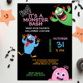 Kids Halloween Monster Mash Bash Party Einladung