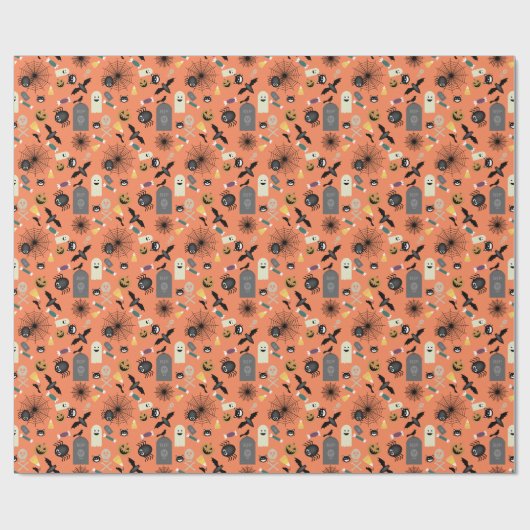 Kid's Halloween-Muster Geschenkpapier (Flach)