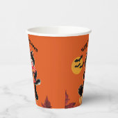 Kids Halloween Niedlich Black Cat Party Pappbecher (Links)