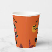 Kids Halloween Niedlich Black Cat Party Pappbecher (Rechts)