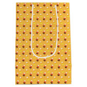 Kids Halloween Orange Candy Corn Stars Mittlere Geschenktüte (Rückseite)