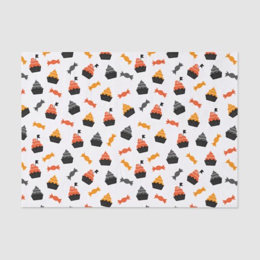 Kids Halloween-Party Candy Cupcakes Seidenpapier (Vorderseite)