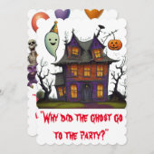 Kid's Halloween-Party Einladung (Vorne/Hinten)