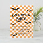 Kids Halloween-Party Einladung Spookobas Fledermäu (Stehend Vorderseite)