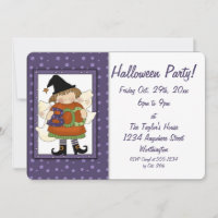 Kid's Halloween-Party laden Kleine Boo Hexe 2 ein