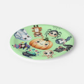 Kid's Halloween-Party Pappteller (Schrägansicht)