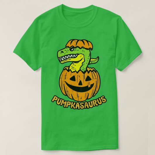 Kids Halloween Pumpkasaurus Pumpkin Dinosaur Boy D T-Shirt (Design vorne)
