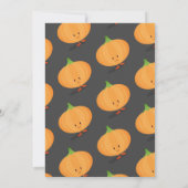 Kids Halloween Pumpkin Dekorieren Party Einladung (Rückseite)