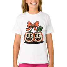 Kids Halloween Pumpkin Duo T-Shirt