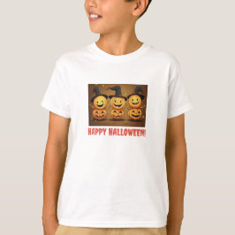 Kids Halloween Pumpkin T - Shirt