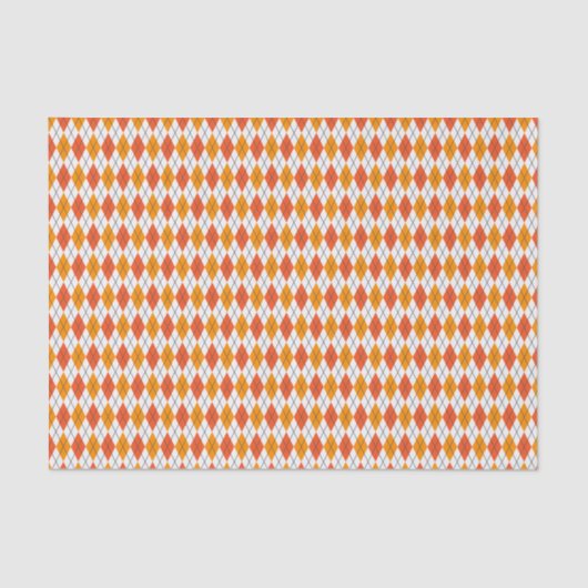 Kids Halloween Raute Orange Black Seidenpapier (Vorderseite)