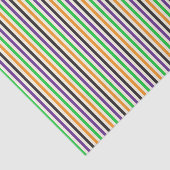 Kids Halloween Retro farbenfrohe vertikale Streife Seidenpapier (Ausschnitt)