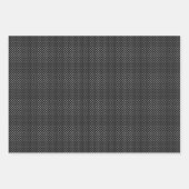 Kids Halloween Retro Tiny White Polka Dots Black Geschenkpapier Set (Vorderseite)