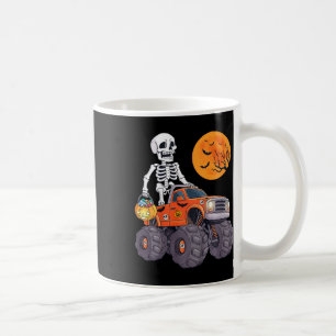 Kids Halloween Skelett Reiten Monster Truck Funny Kaffeetasse