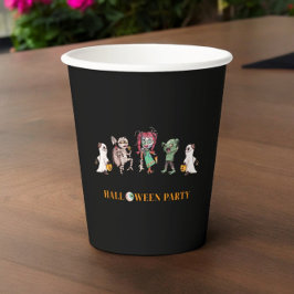 Kids halloween spooky Paper Plate Pappbecher