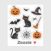 Kids Halloween Sticker Set (Blatt)
