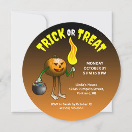 Kids Halloween Trick oder Treat Party Einladung