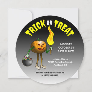 Kids Halloween Trick oder Treat Party Einladung