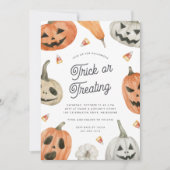 Kids Halloween Trick oder Treatment Party Einladung (Vorderseite)