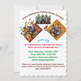 Kid's Halloween-Wettbewerb für Extravagantes Kleid Einladung