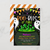 Kid's Hallowen-Party Einladung (Vorne/Hinten)