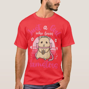 Kids Hamster Just a Girl, die Hamsters Liebe Retro T-Shirt