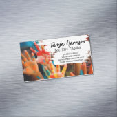 Kids Handmalerei | Kunsthandwerk Magnetische Visitenkarte (Beispiel)