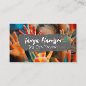 Kids Handmalerei | Kunsthandwerk Visitenkarte (Vorderseite)