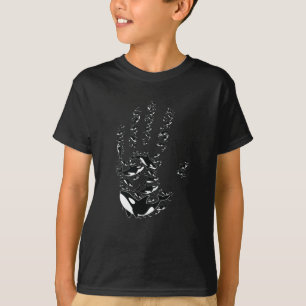 Kids Handprint Orca Killer Wal T-Shirt