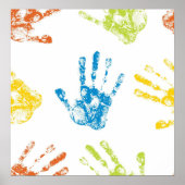 Kids Handprints Poster (Vorne)