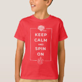 Kids' Hanukkah Shirt - "Keep calm and spin on" (Vorderseite)
