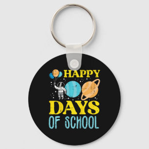 Kids Happy 100 Tage Schule Astronaut Planeten 10 Schlüsselanhänger