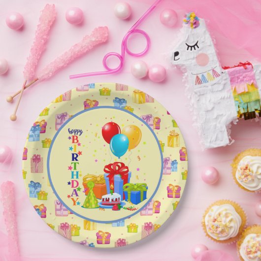 Kids Happy Birthday  Pappteller (Party)