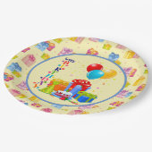 Kids Happy Birthday Pappteller (Schrägansicht)