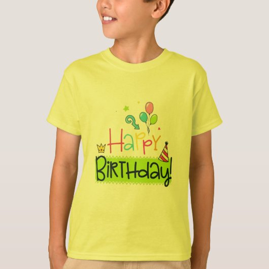 Kids Happy Birthday Tee (Vorderseite)