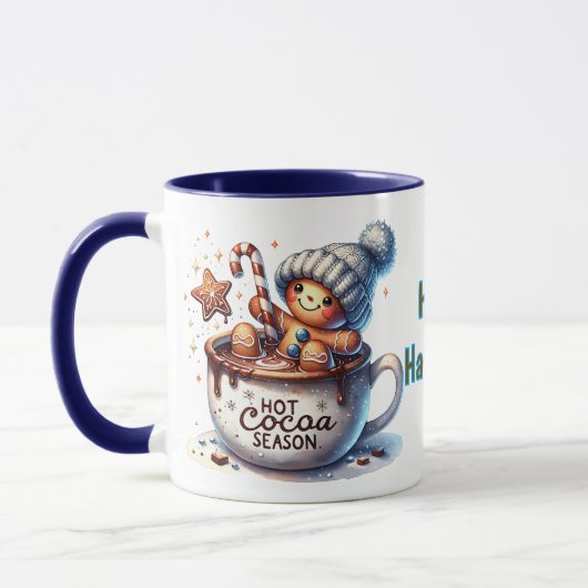 Kids Happy Hanukkah Cocoa Tasse (Links)