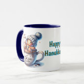 Kids Happy Hanukkah Cocoa Tasse (Vorderseite Links)