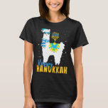 Kids Happy Hanukkah Llama Niedlich Alpaca Chanukah T-Shirt<br><div class="desc">Kids Happy Hanukkah Llama Niedlich Alpaca Chanukah</div>