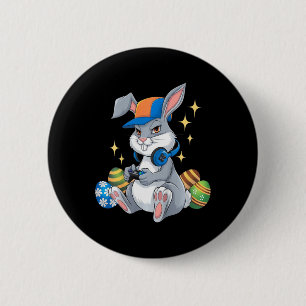 Kids Happy Ostertag Video Game Bunny Eggs Gaming Button