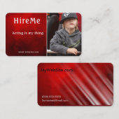 Kids Headshot Business Cards - Spielermodelle Visitenkarte (Vorne/Hinten)