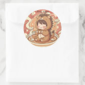 Kids Hedgehog School Sticker Sheet (Tasche)