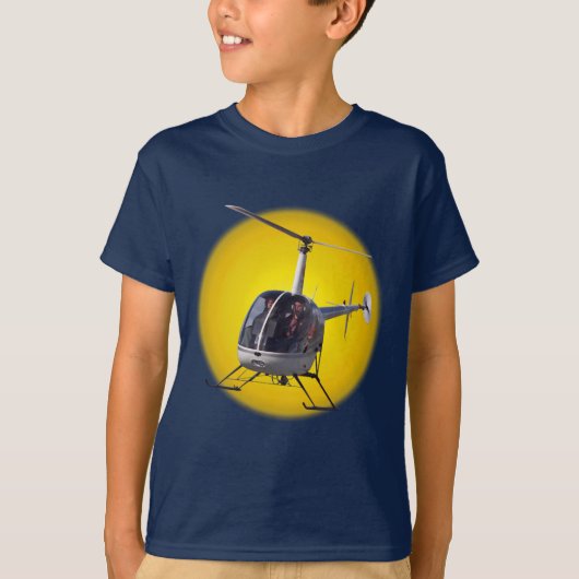 Kid's Helicopter T - Shirt Cool Chopper Kid's Top (Vorderseite)