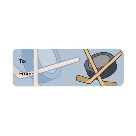Kids Hockey-Geschenk Tag Labels (Vorne)