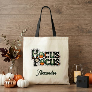Kids Hocus Pocus moderne Typografie verruchte Goth Tragetasche