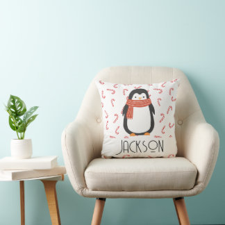 Kids Holiday Penguin Kissen