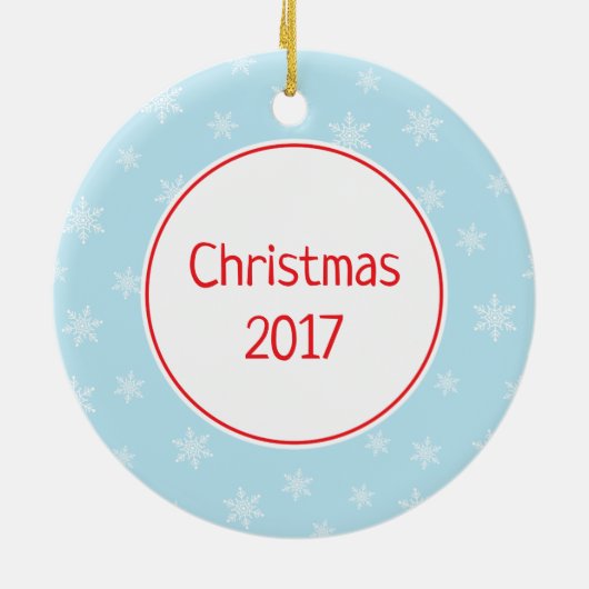 Kids Holiday Snowman Weihnachtsschmuck (Hinten)