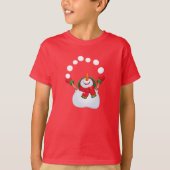 Kids Holiday T-Shirt Snowman (Vorderseite)